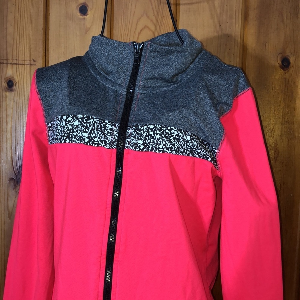 Pink Victoria’s Secret zip up hot pink sweatshirt size XS ACTIVE WEAR ultimate - Picture 2 of 5
